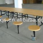 Mobile stool style foldable cafeteria table hot sale Zhejiang