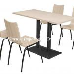 Moden Design Wood Seat Tables and Chairs for Restaurant Furniture