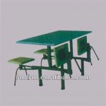 hot sale 4 seats oblong restaurant dining table and folding chairs/restaurant furniture