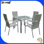 ZT-1124CT 2014 New design white ratan restaurant sets-ZT-1124CT