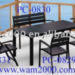 Patio,garden poly wood dining high adjustable back chair for outdoor