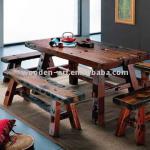 Rustic dining table - Dining room, Restaurant-6N003