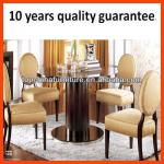 Contemporary stackable solid wood dining restaurant table and chair set THT-10753