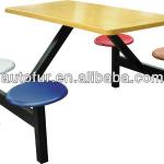 Modern Fast Food Restaurant Table with 4 Seats/Chairs Set