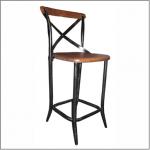 Wood Metal Chair-215