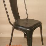 Vintage industrial metal chair-IVF--048
