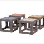 Heavy rectangular stool