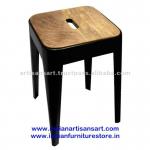 Vintage Industrial Tolix Stool-VIF - 003