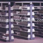 Steel Double Faced Book Rack Used Library Furniture-LR-0904DM