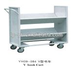 Matel book cart, school library furniture-YH09-084