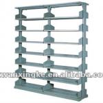 Two Sides 7-layer Library Steel Book Shelf-WXK-BS001