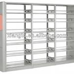 New style steel book rack, commercial library furniture,steel library bookshelf design-XTLZ302