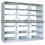 single-upright double-sided book shelf