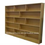 Single-side Book shelf for libary room