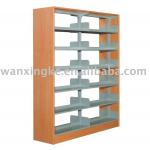 Fashional Steel Wood Library Book Shelf-WXK-BS004