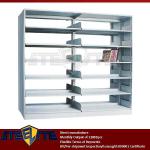 Diy single column six layers double sided book display racks steel racks school library furniture-BS-1P