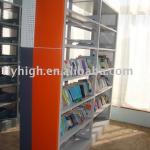 metal bookshelf with melamine board