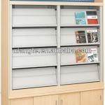 SR021 Exhibition metal display bookcase / modern adjustable display bookrack