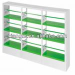 hot!!! popular double sided steel antique library shelves, children bookshelf-XTGH099