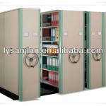 Commercial mass storage metal mobile shelving system