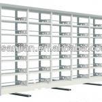 double sided used steel mobile library shelves