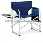Folding director chair with side table and bags