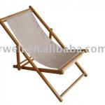 Wooden foldable beach chair