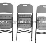 cheap white blow mold plastic folding chair(banquet,camping,garden)