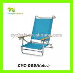 wooden folding aluminium beach chair
