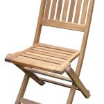 Outdoor Wooden Folding Chair, Acacia, Oiled finishing.-WCF038
