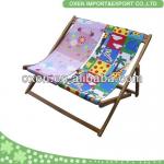 durable folding wooden double beach chair-OXS1906