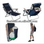 Backpack folding beach chair made of high quality canvas or polyster-