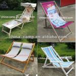 foldable wooden deck chair