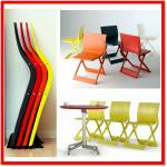 Designer flate package plastic folding chair