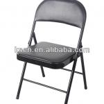 Classical Metal Restaurant Chair,PVC+spong folding chair KC-7381