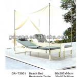 new design modern rattan double beach bed-GA-T3001
