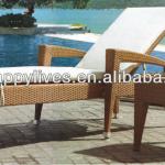 SGS tested Rattan Garden Outdoor Swimming Pool Sun lounger Furniture (HL-2081)
