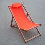 Wooden garden relax chair with canvas