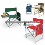 Sports Chair Portable Folding Chair W/ Integrated Side Table