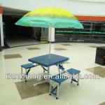 Cheap ABS Folding Camping Table with umbrella-TLH-6016A