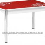 M-14 Red expandable Dining Table-M-14 RED