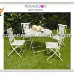 Wrought iron garden table and chairs-PL08-3591/3594 tabel and chairs