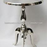 Aluminum chrome table, metal table, home decoration