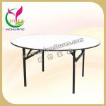 The most popular plywood and pvc top foldable round banquet table YC-T01-YC-T01