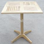 aluminum wooden table