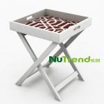 Printed Snack Bulter Tray Table Stand