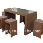 Garden Wicker Bar Table set Wicker Furniture GR9926