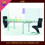 Luxury morden adjusted glass dining table dining set SDS-016-SDS-016