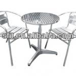 aluminum table and chairs