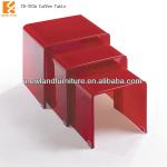 Foshan Newland furniture factory modern hot bent tempered glass coffee table (TB-353)-TB-353